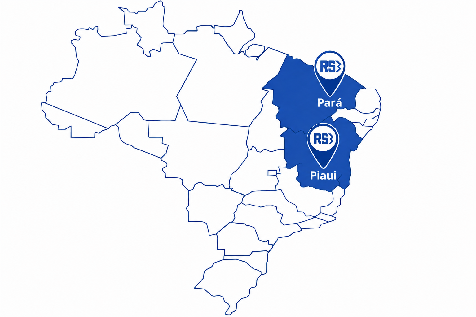 Mapa regional RS Transportes e Turismo - Matriz em Paragominas (PA)